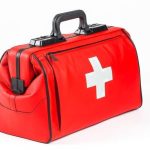 Premium Leather Doctor Bag Red 7002