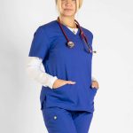 PROF Tea Rose Scrubs Top