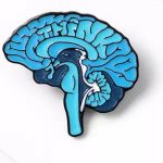 PROF Brain Think Brooch 0045