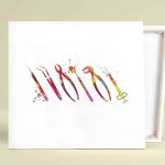 PROF Diş Hekimi-Aletleri Kanvas Tablo