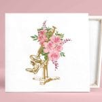 PROF Microscope-Flowers Canvas Print