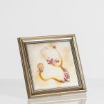 PROF Stethoscope- Flowers Gold 100 % Silk Picture