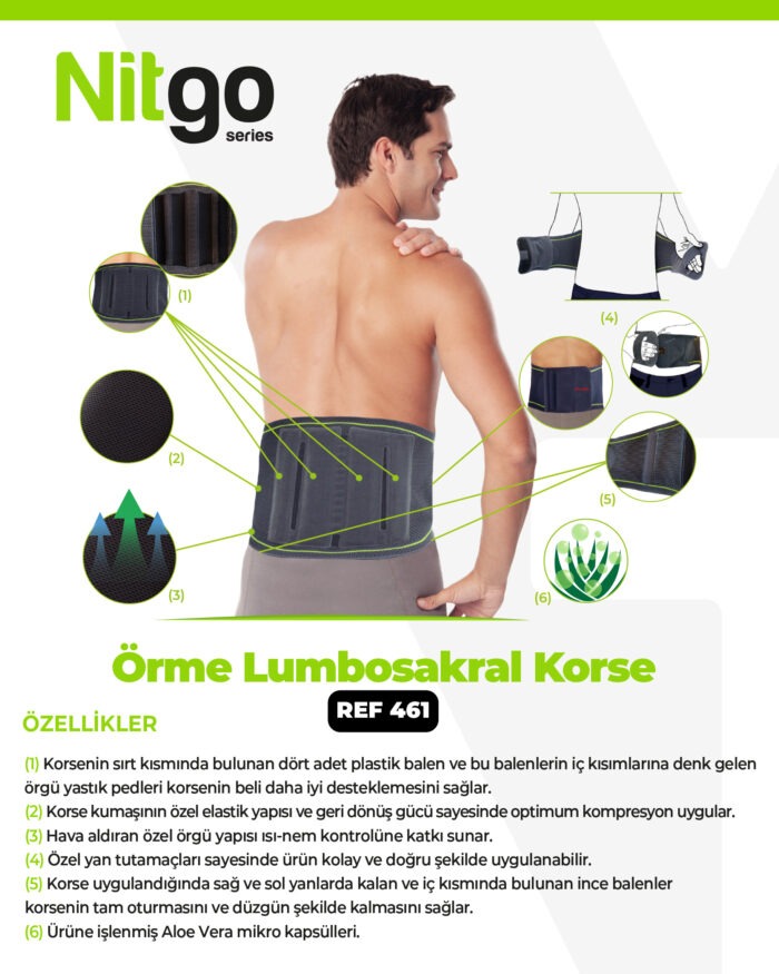 Variteks 461 Örme Lumbosakral Korse - Görsel 3