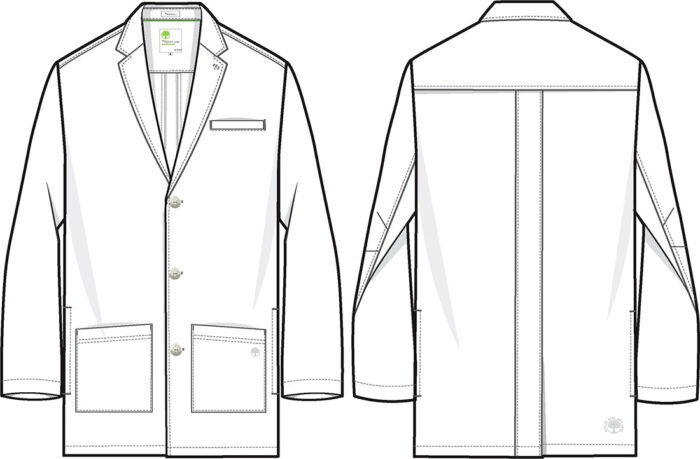 Healing Hands HHE5100 Logan Labcoat in White - Image 10