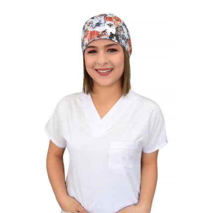 PROF Üniseks Kedi Desenli Cerrahi Bone