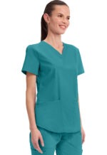 Cherokee WW665 Modern Classic Fit V-Neck Top - Image 20