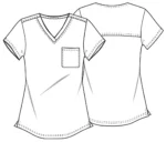 Cherokee CK664 Kadın Rahat ve Esnek Tasarım Baskılı Üst - Görsel 4