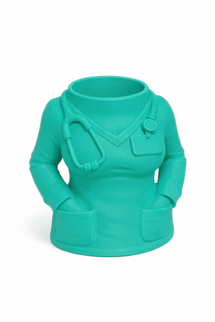 PROF. Doktor Forma Tasarımlı Silikon Kalemlik – Şık Masa Dekoru & Hediye Seçeneği - Görsel 3