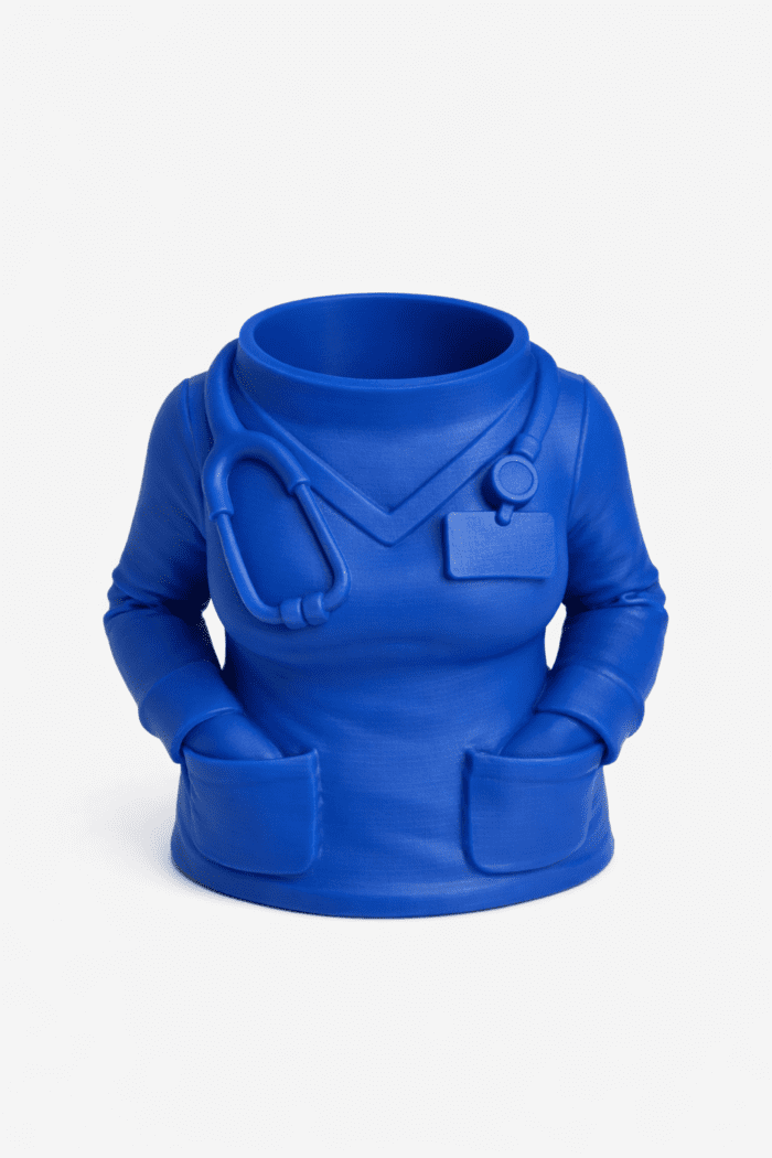 PROF. Doktor Forma Tasarımlı Silikon Kalemlik – Şık Masa Dekoru & Hediye Seçeneği - Görsel 7