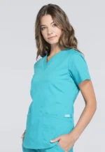 Cherokee WW665 Modern Classic Fit V-Neck Top - Image 19
