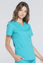 Cherokee WW665 Modern Classic Fit V-Neck Top - Image 18