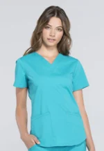 Cherokee WW665 Modern Classic Fit V-Neck Top - Image 17